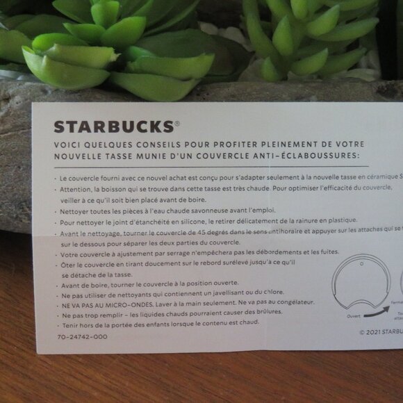 Starbucks Mermaid Coffee Tumbler w Lid - Picture 3 of 8